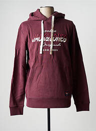 Hanorac cu glugă broderie mâneci lungi violet JACK & JONES bărbat