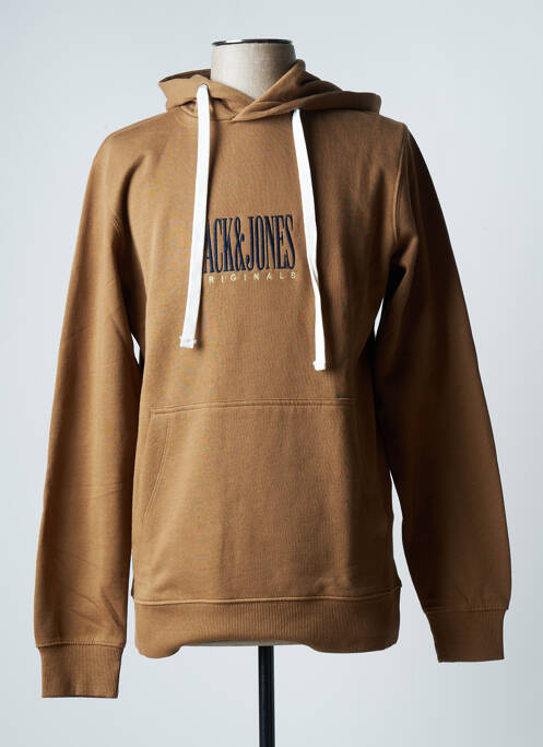 Hanorac cu glugă maro JACK & JONES bărbat