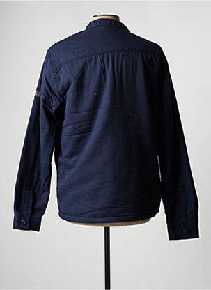 Jachete casual finisaj interior blană sintetică albastru JACK & JONES bărbat