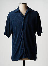 Cămașă cu mâneci scurte guler tip costum albastru JACK & JONES homme