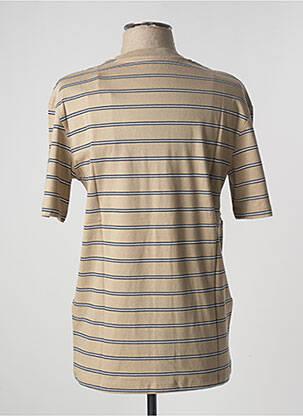 Tricou broderie mâneci scurte bej JACK & JONES bărbat