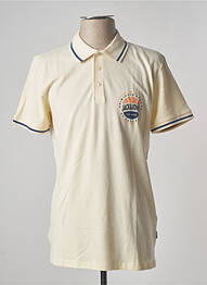 Polo croială dreaptă mâneci scurte bej JACK & JONES homme