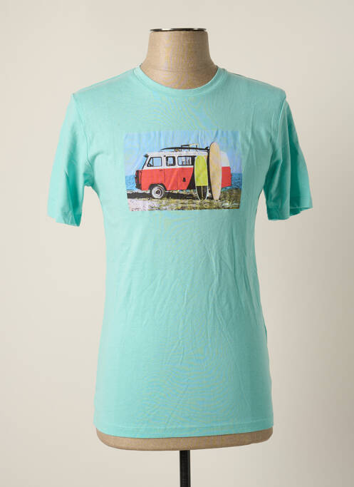 Tricou albastru JACK & JONES bărbat