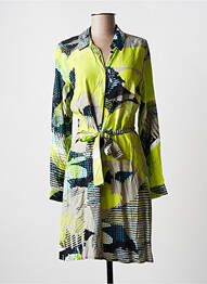 Rochie scurtă mâneci lungi mâneci lungi verde GEISHA femeie