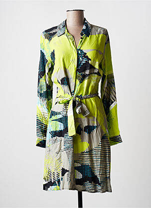 Rochie scurtă verde GEISHA femeie