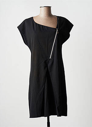 Rochie scurtă mâneci scurte mâneci scurte negru ANGY SIX femeie