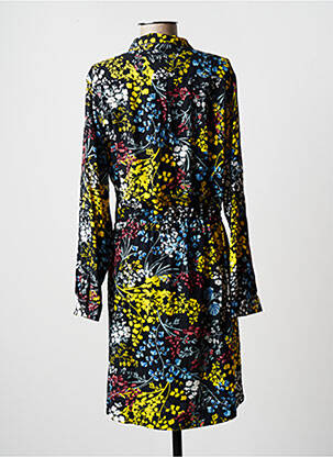 Rochie midi imprimeu floral mâneci lungi negru GARCIA femeie