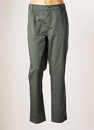 Pantalon chino țesătură poplin mărime normală verde STREET ONE femeie
