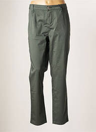 Pantalon chino țesătură poplin mărime normală verde STREET ONE femeie