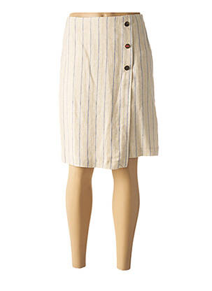 Fustă midi bej JULIE GUERLANDE femeie