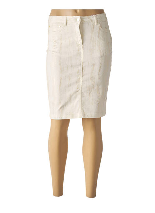 Fustă midi alb JULIE GUERLANDE femeie