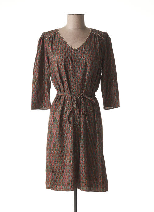 Rochie midi maro C'EST BEAU LA VIE femeie