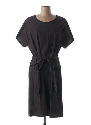 Rochie midi închidere cu fermoar la spate mâneci scurte negru MEXX femeie