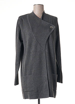 Vestă cu mâneci lungi gri MARBLE femeie