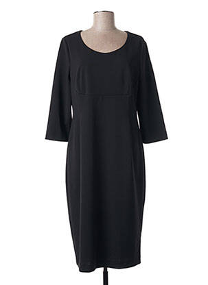 Rochie midi mâneci 3/4 mâneci 3/4 negru ELENA MIRO femeie