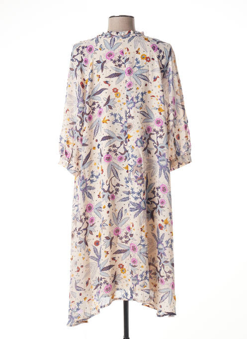 Rochie midi bej BRUNO SAINT HILAIRE femeie