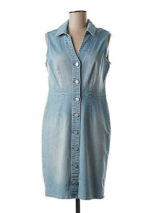 Rochie midi albastru JULIE GUERLANDE femeie