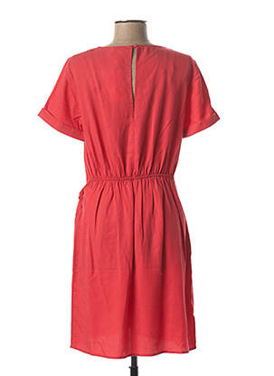 Rochie midi mâneci scurte mâneci scurte roșu C'EST BEAU LA VIE femeie