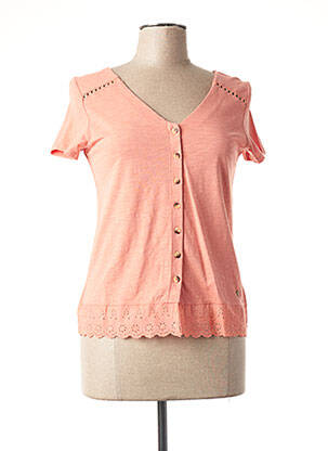 Vestă cu mâneci scurte roz C'EST BEAU LA VIE femeie