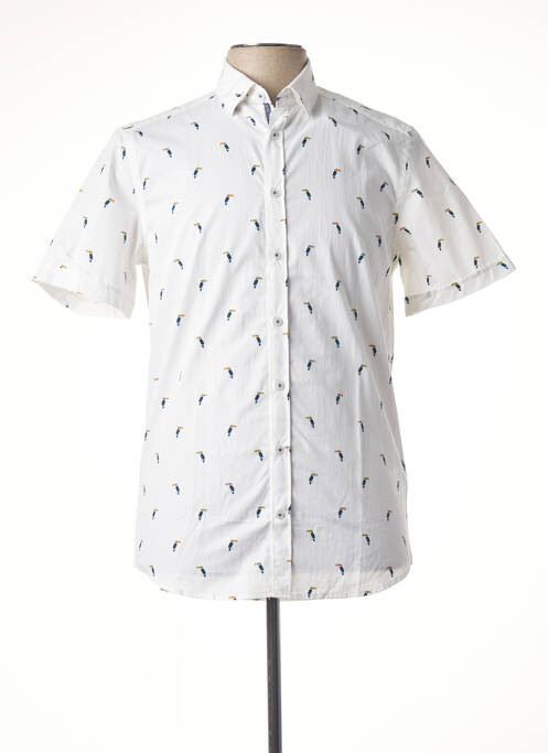 Cămașă cu mâneci scurte alb CAMBRIDGE bărbat