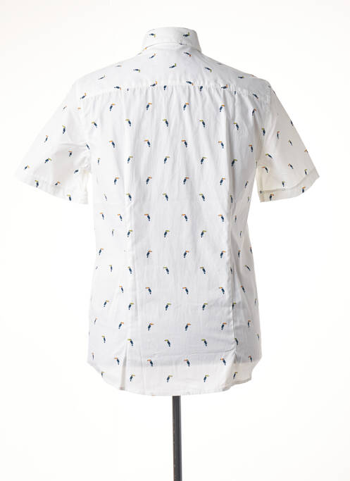 Cămașă cu mâneci scurte alb CAMBRIDGE bărbat