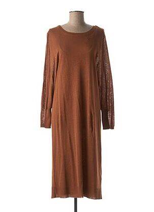 Rochie lungă mâneci lungi mâneci lungi maro MEXX femeie