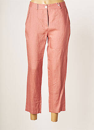 Pantalon trei sferturi talie joasă talie joasă roz JULIE GUERLANDE femme