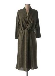 Rochie midi mâneci 3/4 mâneci 3/4 verde JULIE GUERLANDE femme