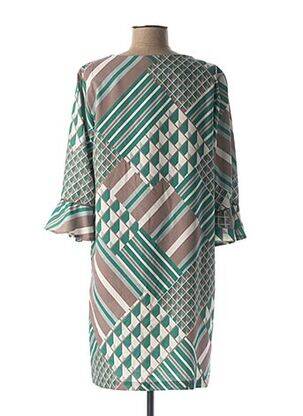 Rochie scurtă mâneci 3/4 mâneci 3/4 verde DIANE LAURY femeie