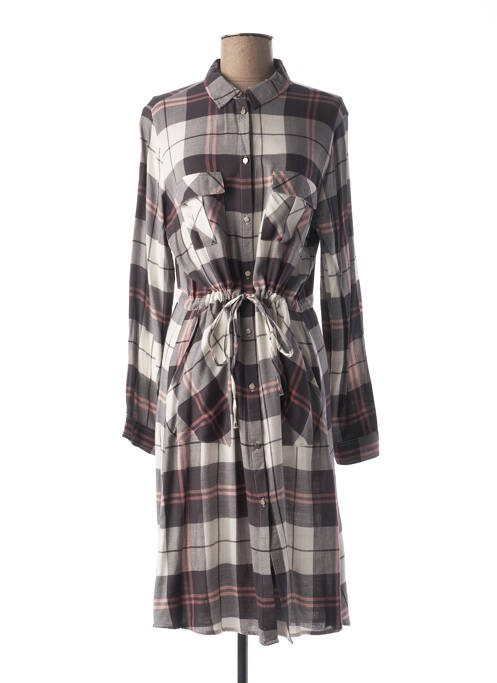 Rochie midi gri C'EST BEAU LA VIE femeie