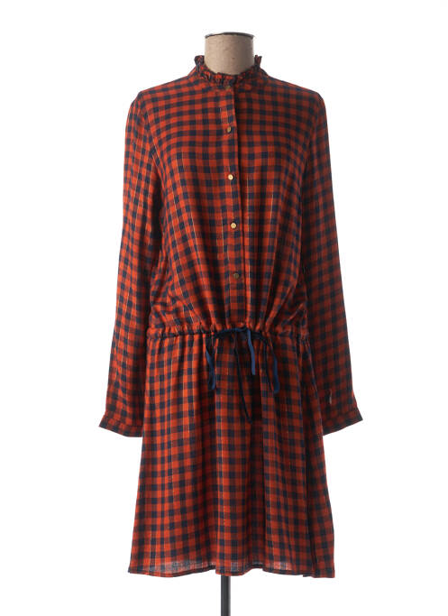 Rochie midi portocaliu C'EST BEAU LA VIE femeie