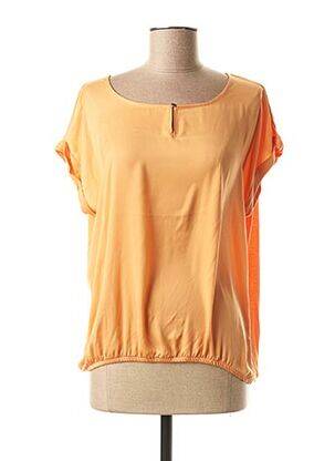 Tricou guler rotund mâneci scurte portocalie MEXX femeie