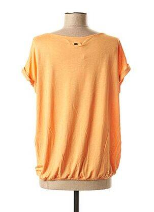 Tricou guler rotund mâneci scurte portocalie MEXX femeie