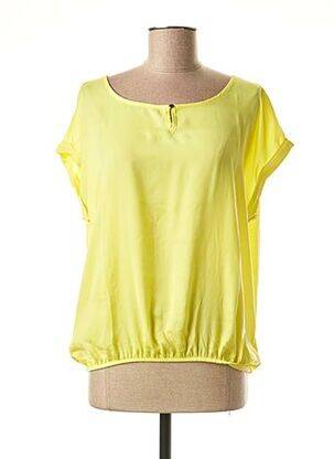 Tricou guler rotund mâneci scurte galben MEXX femeie