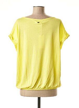 Tricou guler rotund mâneci scurte galben MEXX femeie