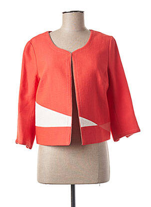 Jachete casual guler rotund portocalie DIANE LAURY femeie