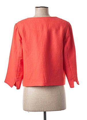 Jachete casual guler rotund portocalie DIANE LAURY femeie