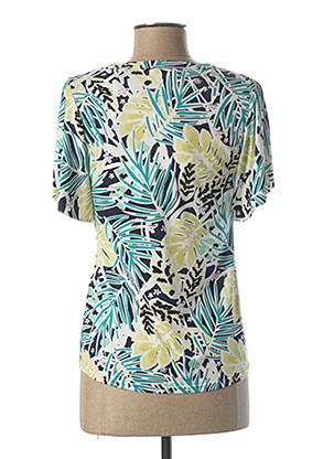 Tricou guler în v mâneci scurte verde DIANE LAURY femeie