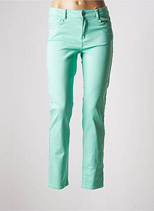 Pantalon slim elasticitate mărime normală verde DIANE LAURY femeie
