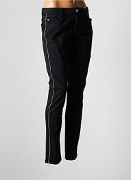 Pantalon slim talie joasă talie joasă negru C'EST BEAU LA VIE femeie