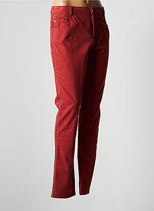 Pantalon slim talie joasă talie joasă roșu C'EST BEAU LA VIE femeie