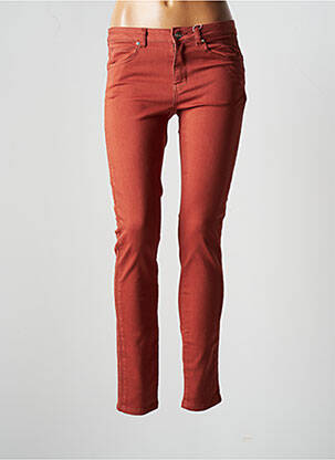 Pantalon slim talie joasă talie joasă portocalie C'EST BEAU LA VIE femeie