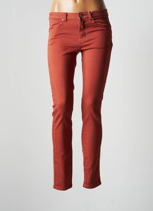 Pantalon slim talie joasă talie joasă portocaliu C'EST BEAU LA VIE femme