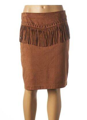 Fustă midi maro JULIE GUERLANDE femeie