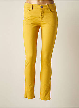 Pantalon slim galben MEXX femeie