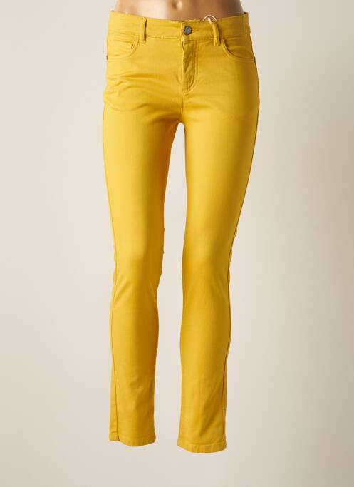 Pantalon slim galben MEXX femeie