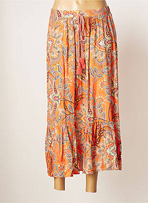 Fustă midi portocaliu JULIE GUERLANDE femeie