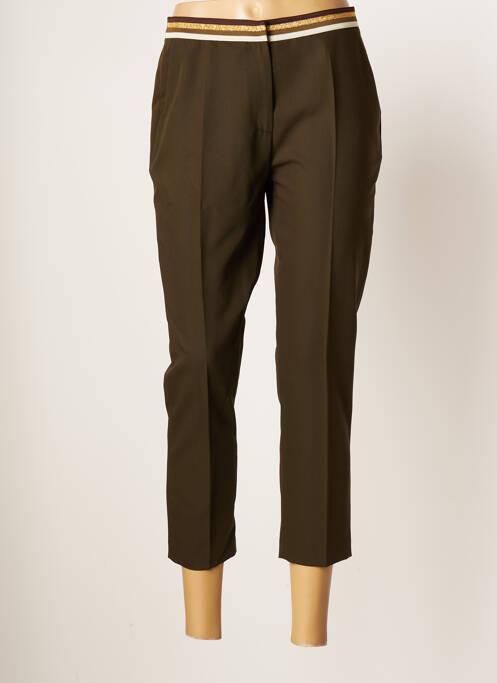 Pantalon trei sferturi verde JULIE GUERLANDE femeie