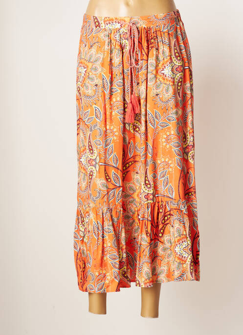 Fustă midi portocaliu JULIE GUERLANDE femeie