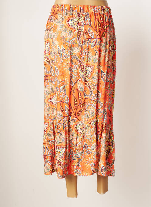 Fustă midi portocaliu JULIE GUERLANDE femeie